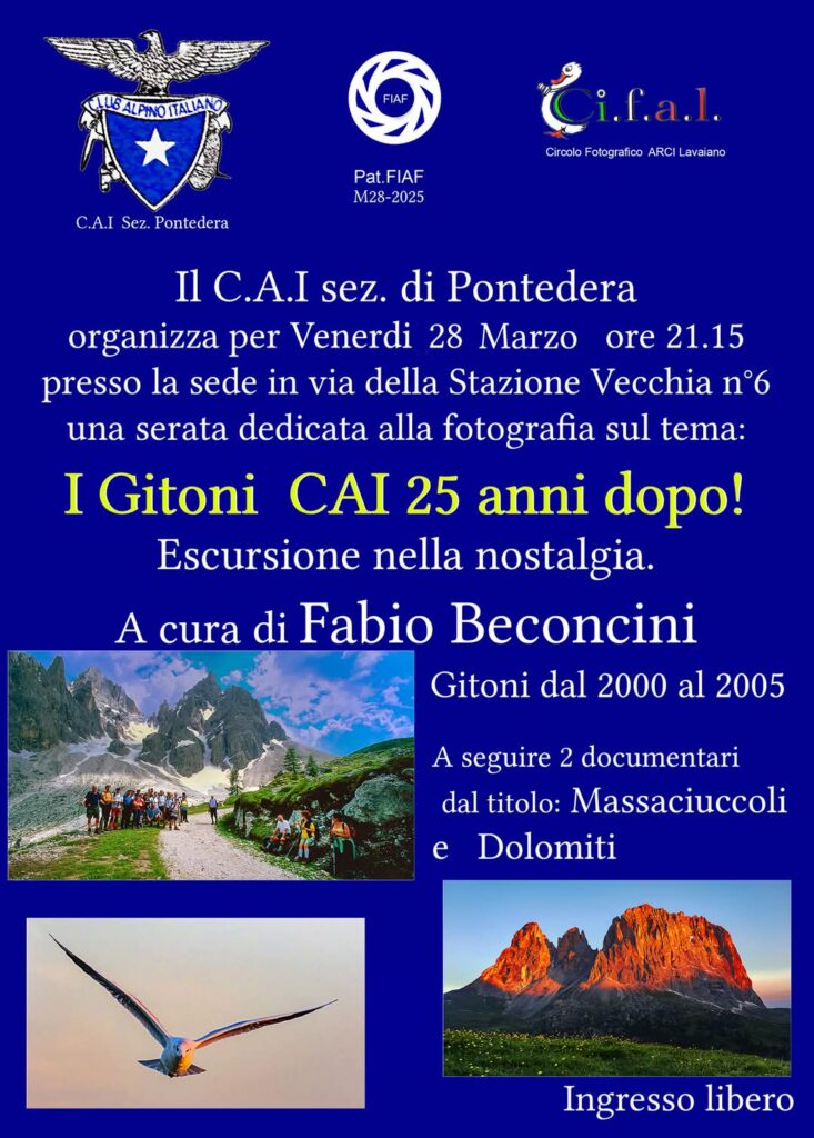 Pontedera: FABIO BECONCINI. I Gitoni CAI 25 anni dopo!